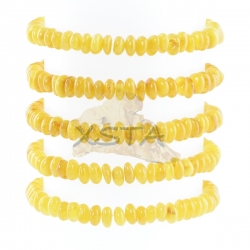 Flat butterscotch amber bracelet